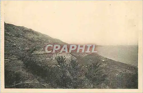 Cartes postales La Turbie (A M) Carriere Romaine du Thophee des Alpes et Cap Martin