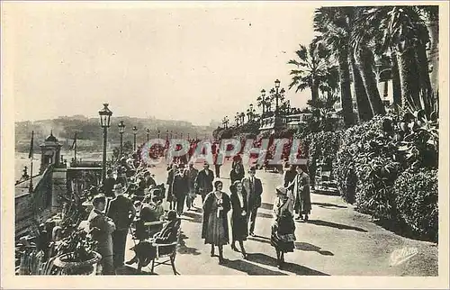 Ansichtskarte AK Monte Carlo Cote d'Azur Artistique Les Terrasses et le Rocher