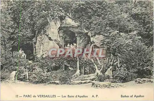 Cartes postales Parc de Versailles Les Bains d'Apollon