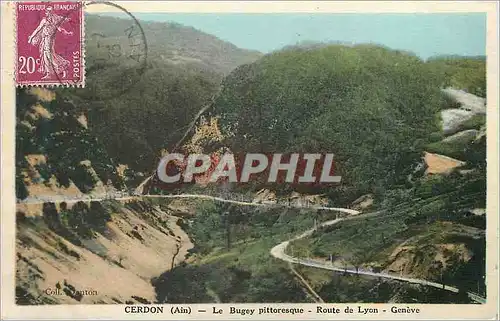 Cartes postales Cerdon (Ain) Le Bugey Pittoresque Route de Lyon Geneve