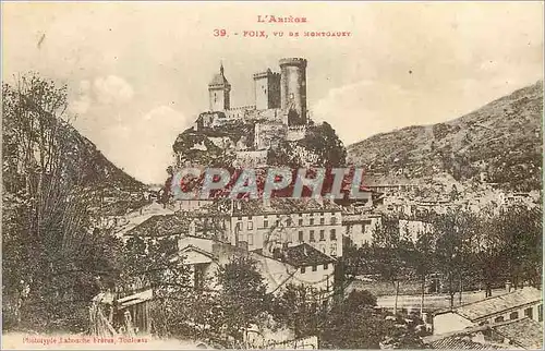 Ansichtskarte AK L'Ariege Foix vu de Montgauey