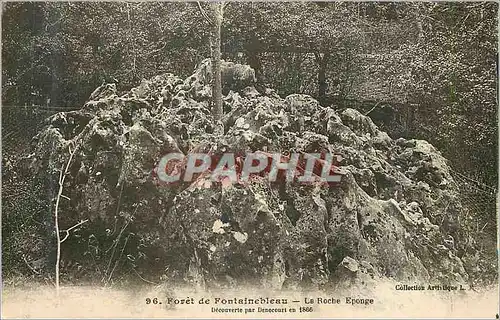 Cartes postales Foret de Fontainebleau La Roche Epnge Decouverte par Denecourt en 1866