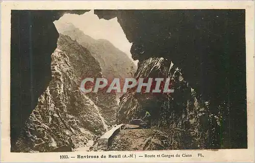 Cartes postales Environs de Beui (A M) Route et Gorges du Cians