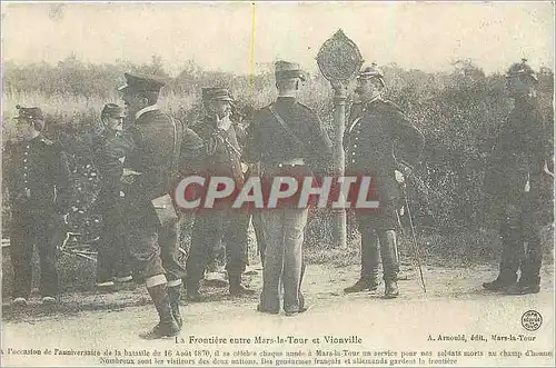 REPRO La Frontiere entre Mars la Tour et Vionville Militaria