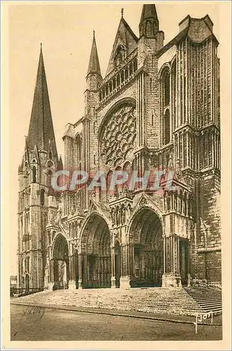 Ansichtskarte AK Chartres (Eure et Loir) Le Portail sud et la Vieille Tour