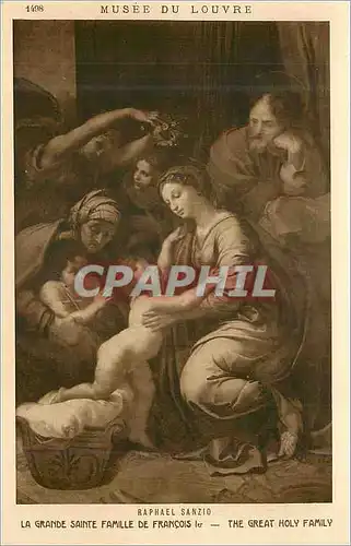 Ansichtskarte AK Musee du Louvre La Grande Sainte Famille de Francois Ier Raphael Sanzio