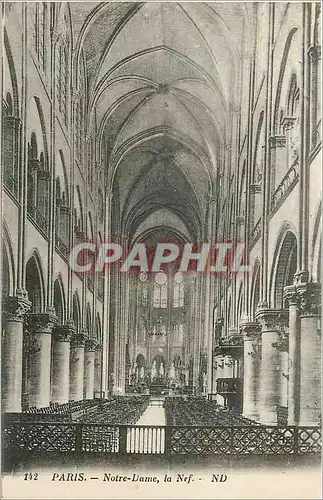 Cartes postales Paris Notre Dame La Nef