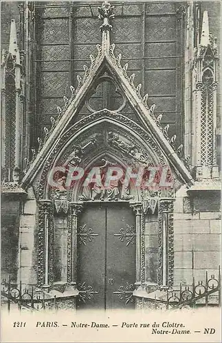 Cartes postales Paris Notre Dame Porte Rue du Cloitre