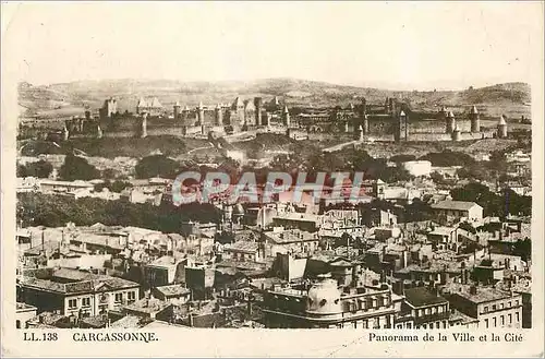 Cartes postales Carcassonne Panorama de la Ville et la Cite