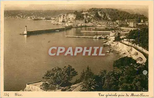 Cartes postales Nice Vue Generale prise du Mont Boron