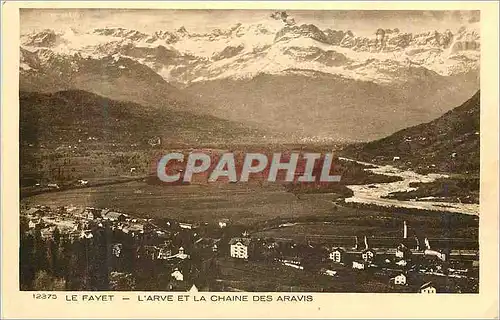 Ansichtskarte AK Le Fayet L'Arve et la Chaine des Aravis