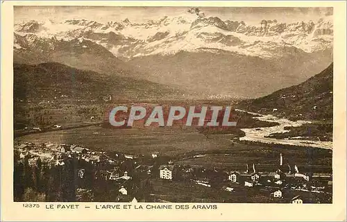 Cartes postales Le Fayet L'Arve et la Chaine des Aravis