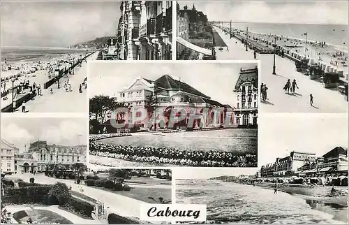 Cartes postales moderne Cabourg La Digue La Terrasse des Anglais Le Casino Jardins du Casino La Plage