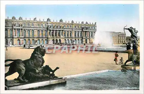 Cartes postales moderne Versailles Facade du Chateau Parterre d'Eau