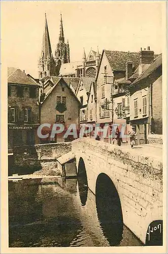 Cartes postales Chartres (Eure et Loir) Vieux Pont et Vieilles Maisons