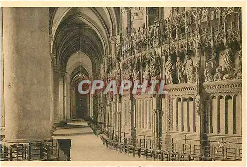 Cartes postales Chartres (Eure et Loir) Interieur de la Cathedrale Le Deambulatoire
