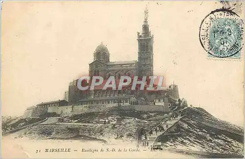 Cartes postales Marseille Basilique de N D de la Garde