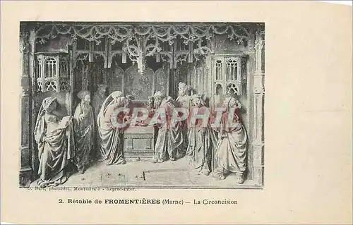 Cartes postales Retable de Fromentieres (Marne) La Circoncision