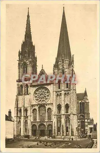 Ansichtskarte AK Chartres (Eure et Loir) La Douce France La Cathedrale