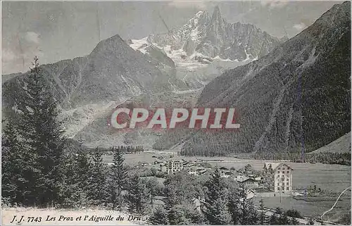 Cartes postales Les Praz et l'Aiguille du Dru