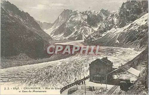 Cartes postales Chamonix Mer de Glace et Gare du Montenvers Train