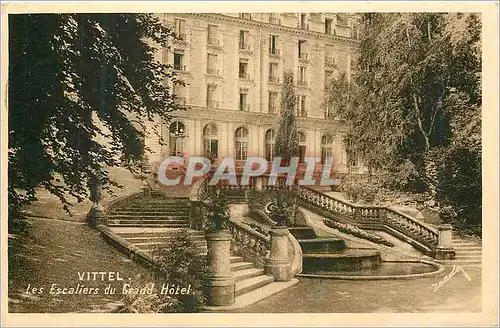 Cartes postales Vittel Les Escaliers du Grand Hotel