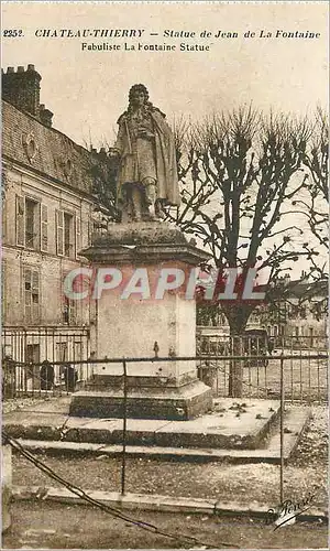 Cartes postales Chateau Thierry Statue de Jean de La Fontaine