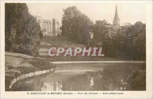 Ansichtskarte AK Montfort le Rotrou (Sarthe) Parc du Chateau Coin Pittoresque