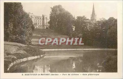 Cartes postales Montfort le Rotrou (Sarthe) Parc du Chateau Coin Pittoresque