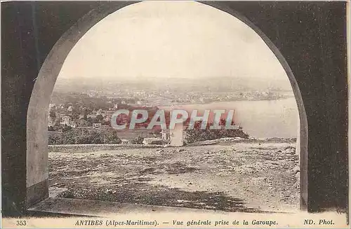 Cartes postales Antibes (Alpes Maritimes) Vue Generale prise de la Garoupe