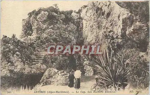 Cartes postales Antibes (Alpes Maritimes) Le Cap Les Rochers Eilenroc