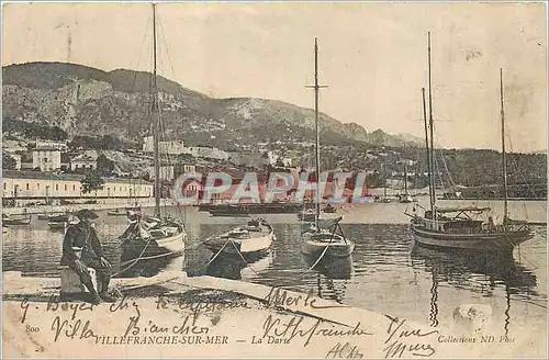 Cartes postales Villefranche sur Mer La Darse Bateaux