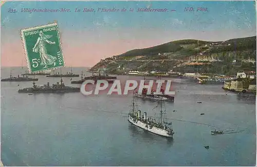 Cartes postales Villefranche sur Mer La Rade L'Escalier de la Mediterranee Bateaux