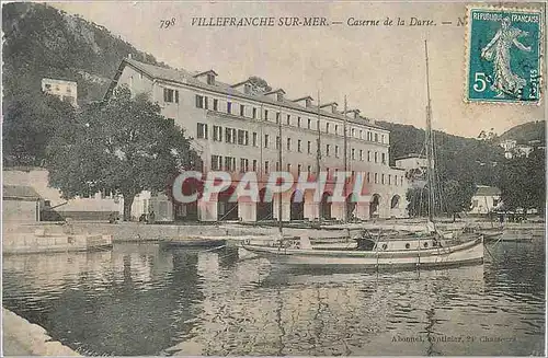 Ansichtskarte AK Villefranche sur Mer Caserne de la Darse Bateau