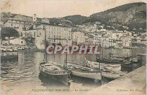 Cartes postales Villefranche sur Mer La Tourelle Bateaux