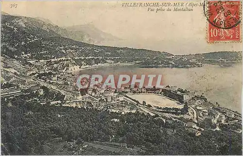 Cartes postales Villefranche sur Mer (Alpes Maritimes) Vue prise du Montalban