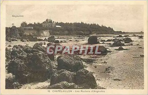 Ansichtskarte AK Chatelaillon Les Rochers d'Angoulins