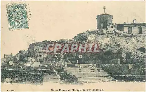 Cartes postales Ruines du Temple du Puy de Dome