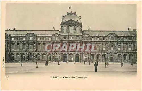 Ansichtskarte AK Paris Cour du Louvre