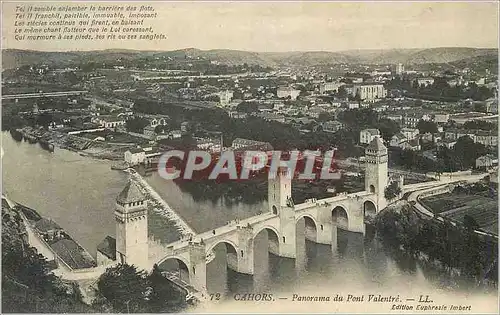 Cartes postales Cahors Panorama du Pont Valentre