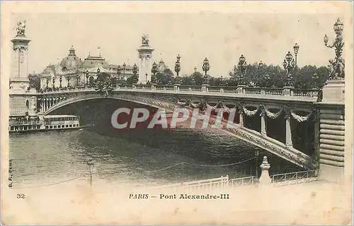 Cartes postales Paris Pont Alexandre III