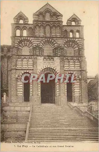 Ansichtskarte AK Le Puy La Cathedrale et son Grand Escalier