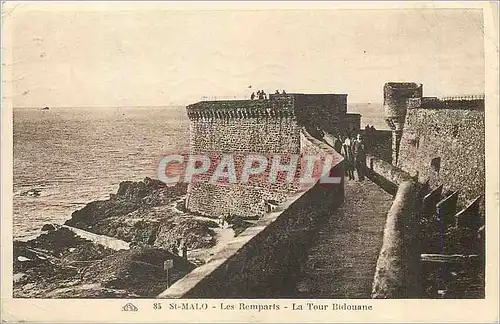 Ansichtskarte AK St Malo Les Remparts La Tour Bidouane