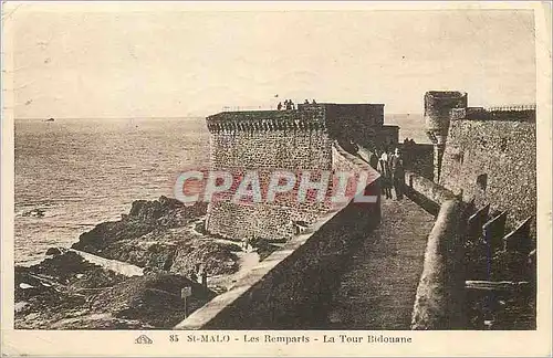 Cartes postales St Malo Les Remparts La Tour Bidouane