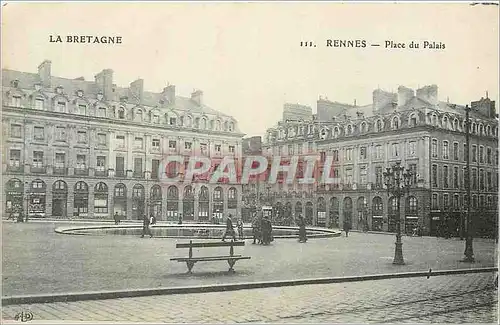 Ansichtskarte AK Rennes La Bretagne Place du Palais