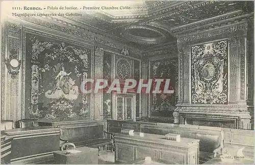 Cartes postales Rennes Palais de Justice Premiere Chambre Civile