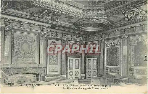 Cartes postales Rennes Interieur du Palais de Justice La Chambre des Appels Correctionnels