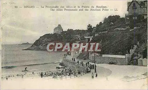 Ansichtskarte AK Dinard La Promenade des Allies et la Pointe du Moulinet