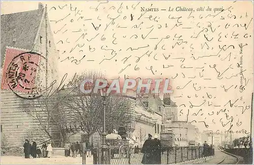 Cartes postales Nantes Le Chateau Cote du Quai