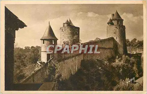 Cartes postales Fougeres (Ille et Vilaine) Le Chateau Tour du Guet de Melusim et du Gobelin